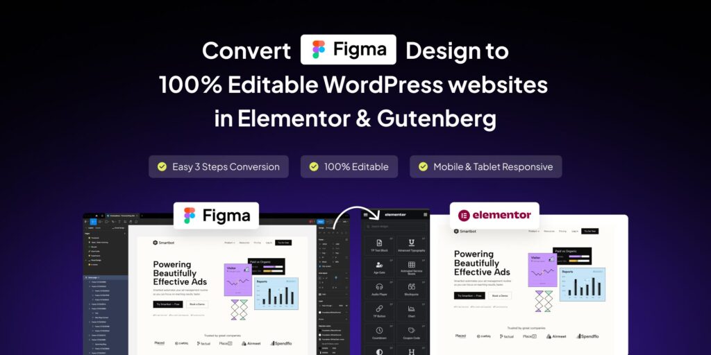 How do I convert Figma design to WordPress Elementor